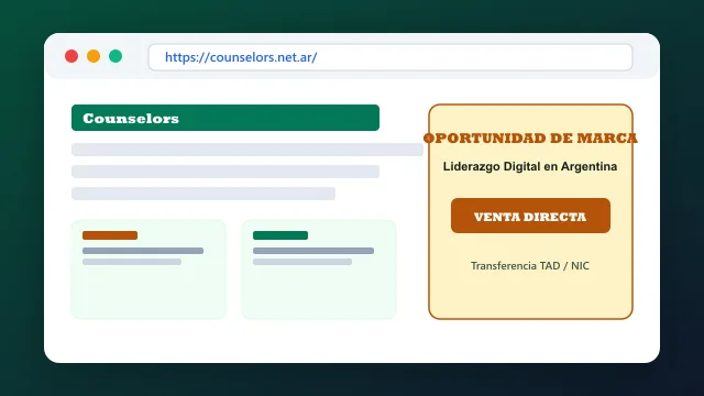 Modelo de aplicación comercial y proyectos digitales para counselors.net.ar